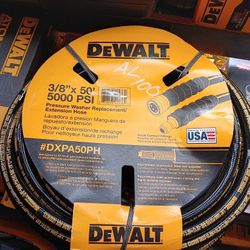 Exclusive DEWALT 3/8 in. x 50 ft Replacement/Extension Hose for Cold Water 5000 PSI Pressure Washers Ñ