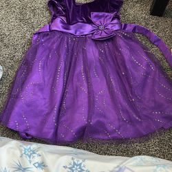 BARELY WORN Girls Purple Sparkly Dress