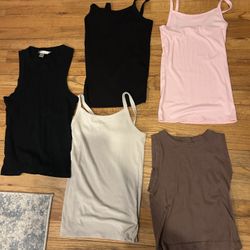 Multicolored tank top bundle of 5 size extra small 