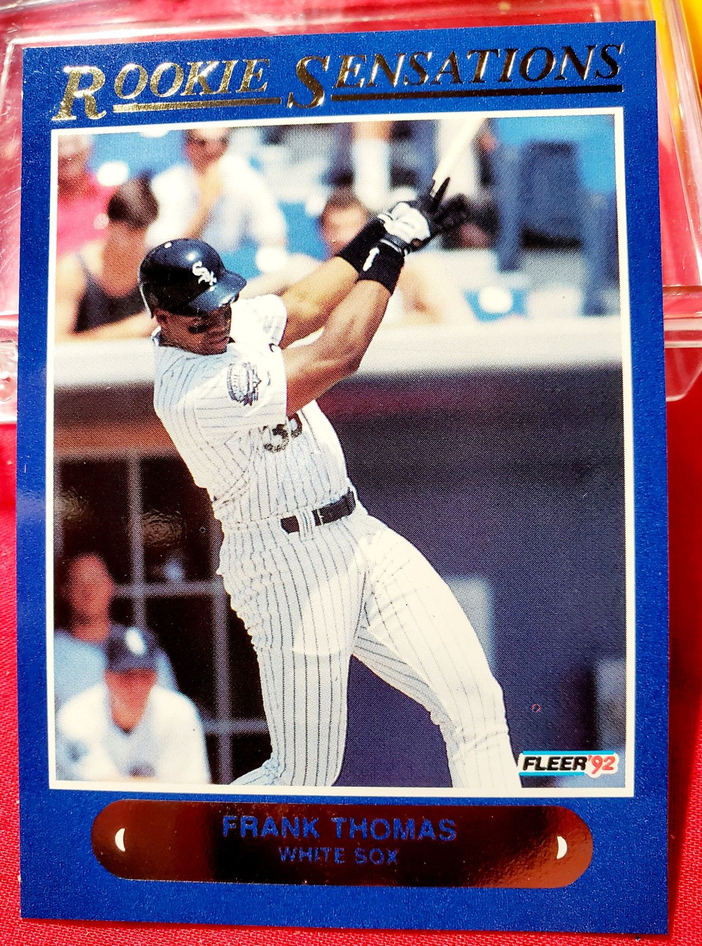 Frank Thomas 92 Fleer Rookie Sensations Card