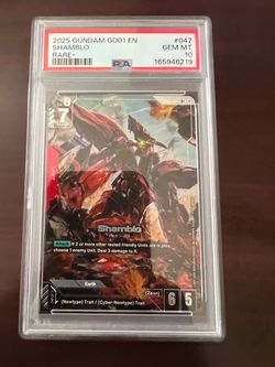 PSA 10 Gem Mint Shamblo Gundam GD01 #047 Rare+ Pokemon card cards game