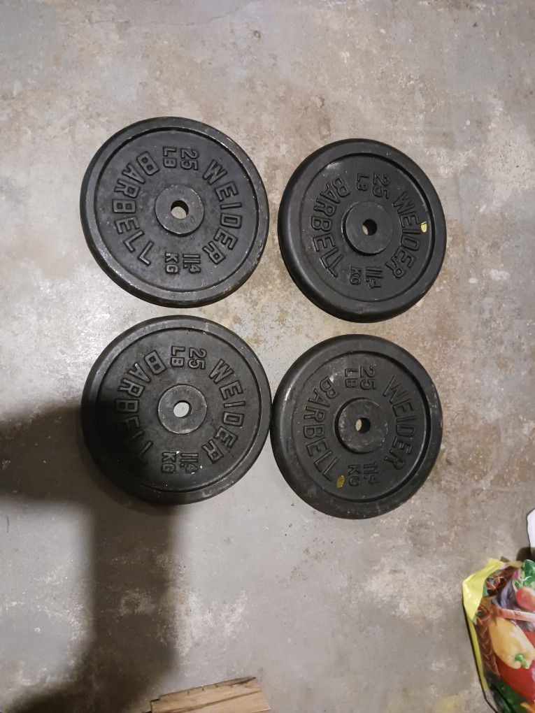 100lbs Steel Weight Plates 