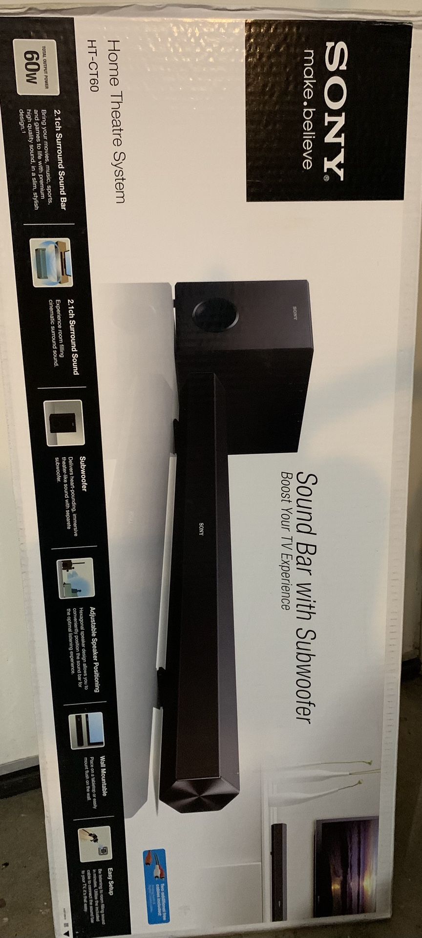 Sony Subwoofer And Sound Bar