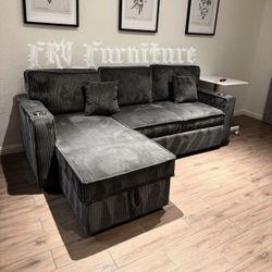 New Black Sofa 