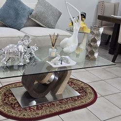 Centro de sala, nuevo con alfombra y todos los adornos