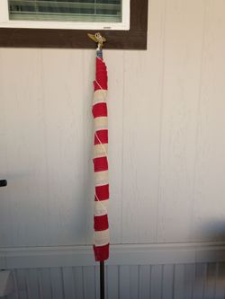 American flag on pole