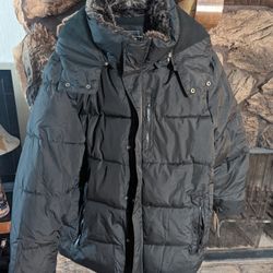 NWT Men's Steve Madden Faux Fur Dual Lined Hooded Arctic Coat XXL 