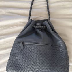 Bottega Veneta Intrecciato Julie Tote grey blue