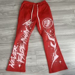 ✨New Hellstar Red Flares Sweatpants (M)
