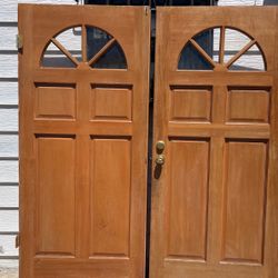 Solid Wood Double Doors
