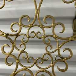 Wall Decor Metal Scroll D Sign