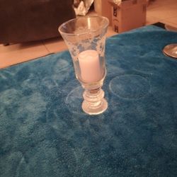 Glass Candle Holder