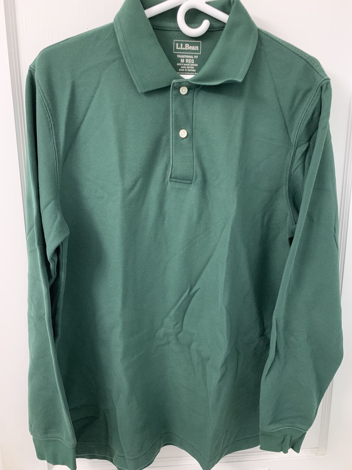 L. L. Bean Men’s Long Sleeve Polo Med.