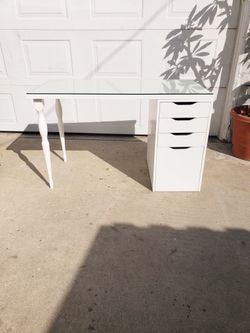 Ikea Desk With Glass Top