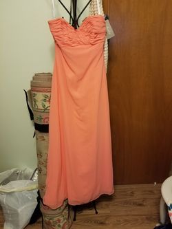 Coral formal dress