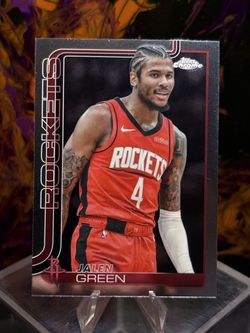 Jalen Green Topps Chrome Houston Rockets Cards - RC