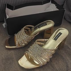 Nine West Woman's Frisky Heeled Sandal size 6