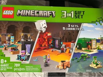 LEGO MINECRAFT INFINITE WORLDS 3 in 1 GIFT SET