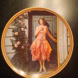 STANDING IN THE DOORWAY-Norman Rockwell Collector Plate