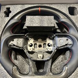 Dodge 2015+ Carbon Fiber Steering Wheel 