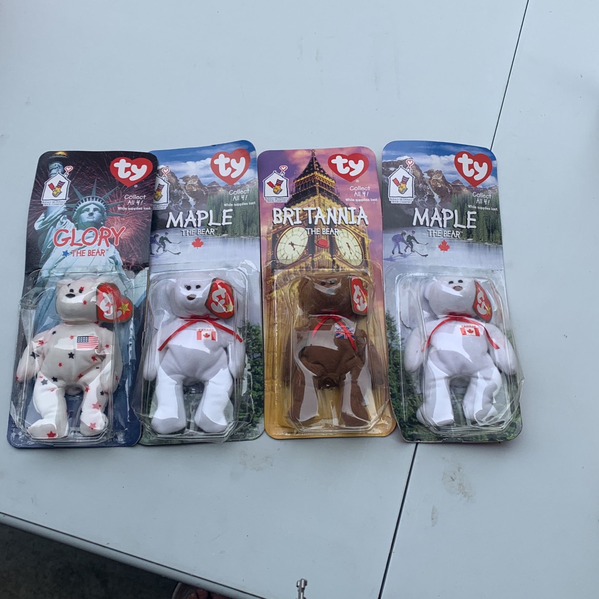 TY McDonalds Beanie Baby BRITANNIA GLORY (2) MAPLE