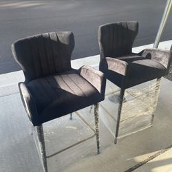 Black Stools (Set Of 2)