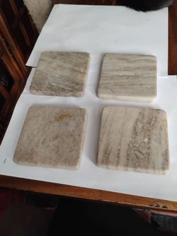 Marble coasters set of 4