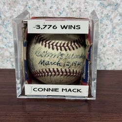 CONNIE MACK and 1940 Philadelphia Athletics SIGNED BASEBALL “March 12,1940”
