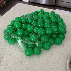 100 Green Ball Pit Balls 