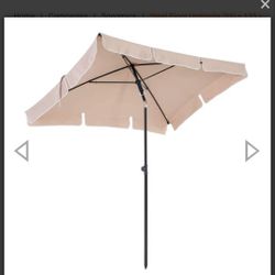 Steel floor umbrella