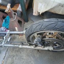Yamaha Motorcycle Front End Assembly - Complete Forks, Gold Wheel, Caliper - Cash Pickup Glendora