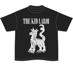 The Kid Laroi End Of The World Tour 22' White Sketch Graphic Merch Black Shirt