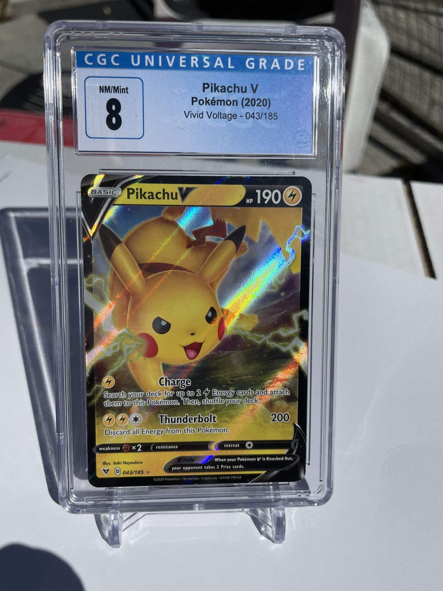 Pokemon - Pikachu V - 043/185 - Ultra Rare