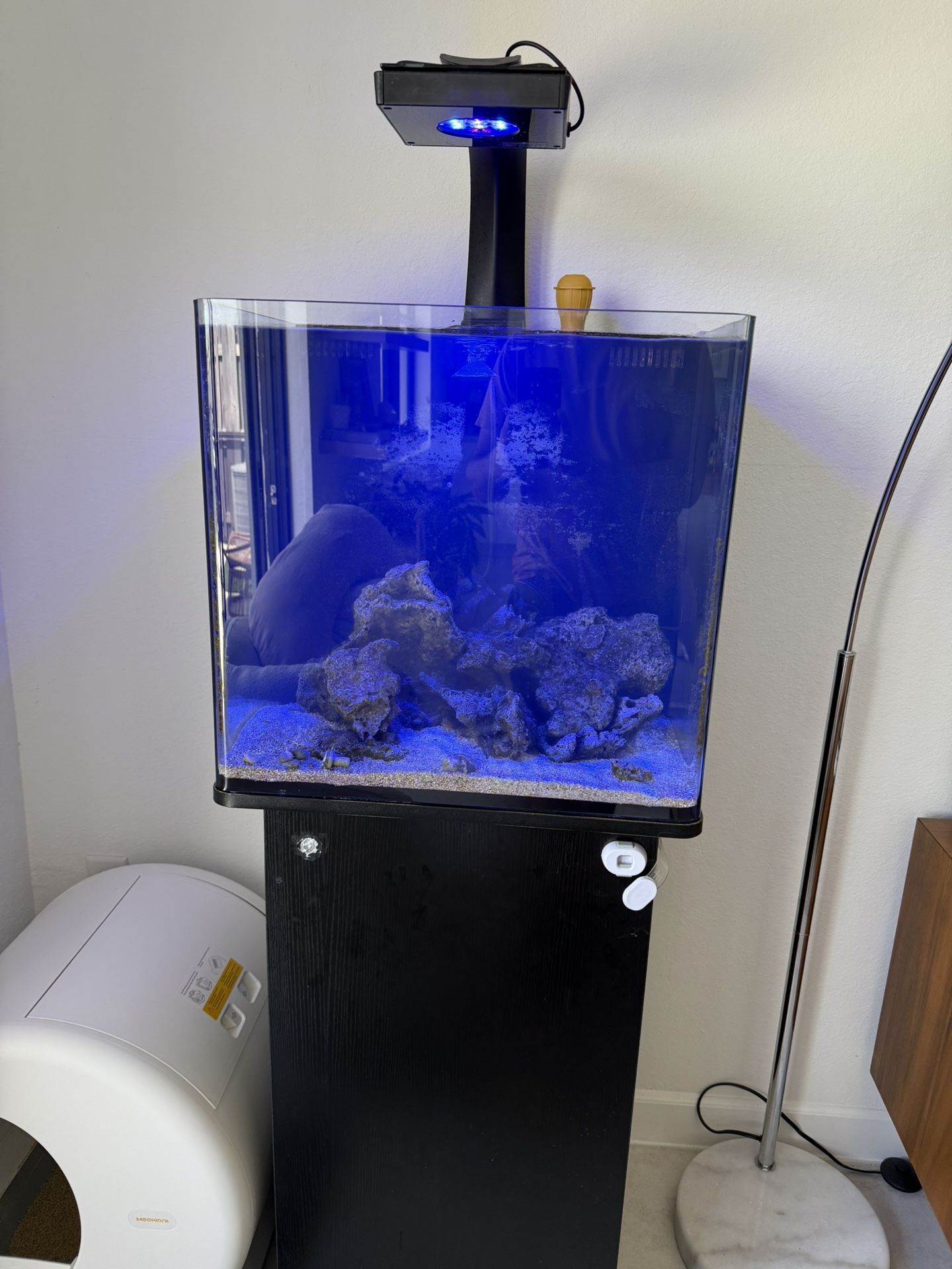 30 Gallon Cube Fish Tank With Stand And Lights