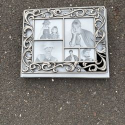 Scroll Collage Frame In Silver