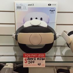 Oculus S3A Vr Head Set With Remotes And Charger Cord, Layaway Available!