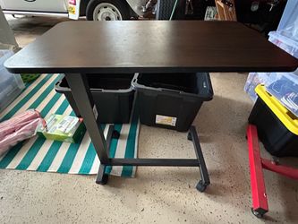 Medical adjustable over bed bedside table with Wheels