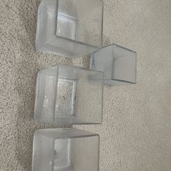 Glass Holder For Flowers Or Candle $4 Each