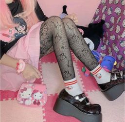 Hello Kitty Fishnet Tights x2 