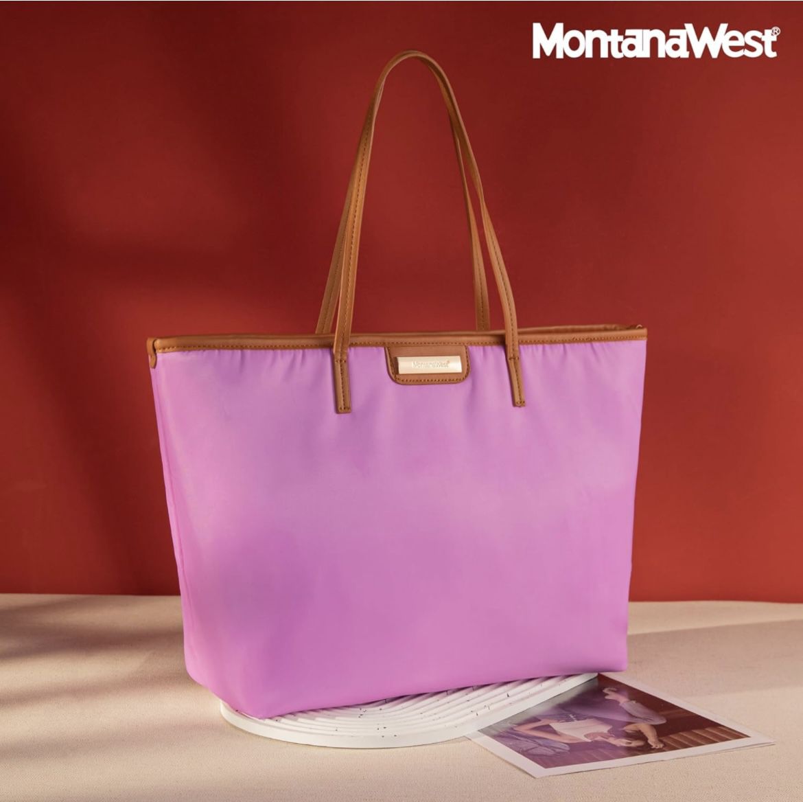 Purple Montana West Structured Tote Bag