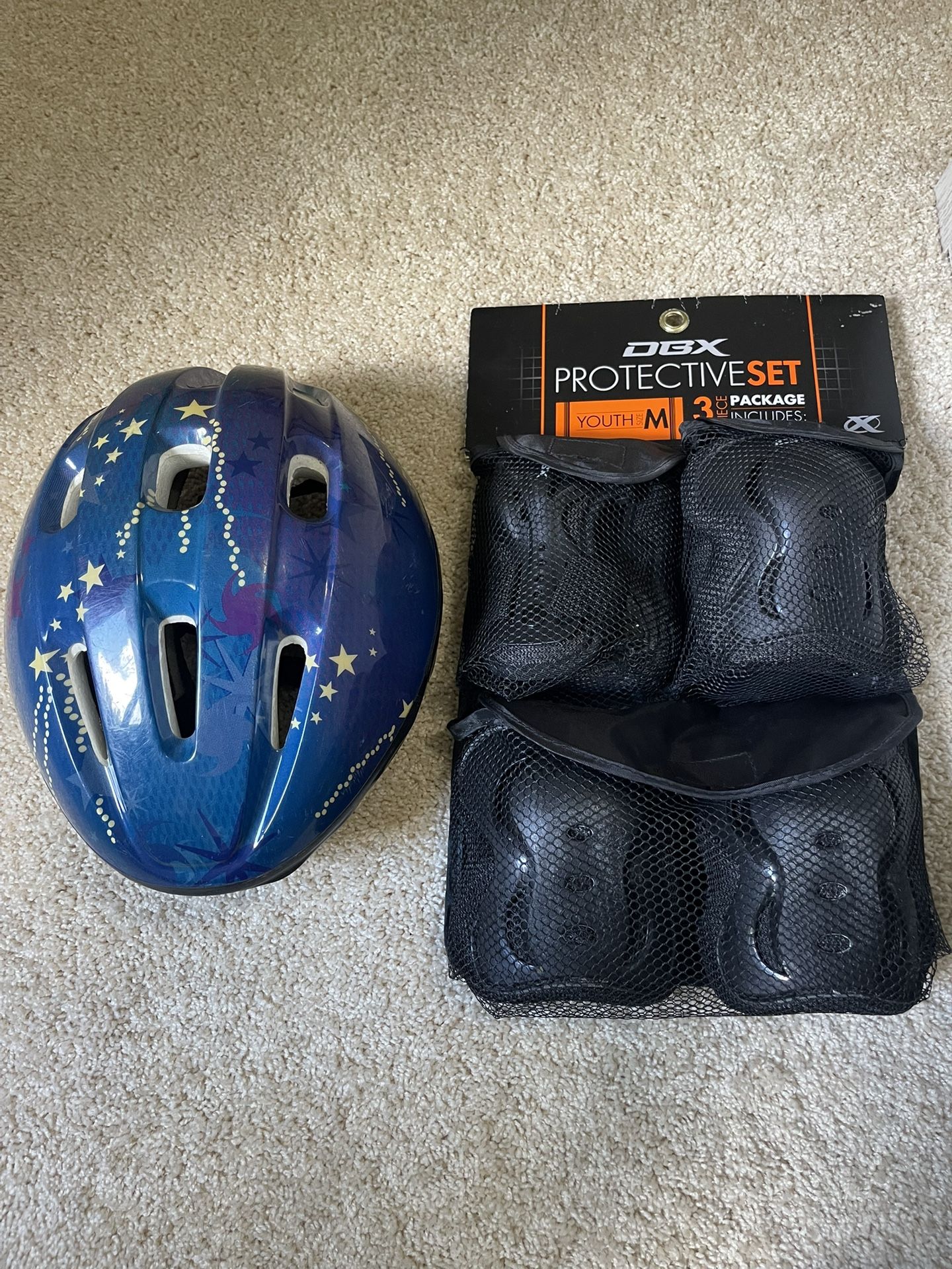 Helmet + Wrist, Elbow, And Knee Pads