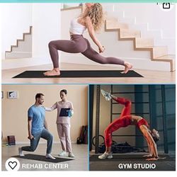 Foldable Yoga Mat - 6mm & 8mm Thick, Large, Lightweight, and Easy to Store - Anti-Slip Folding Exercise Mat for Yoga, Pilates, Home Workouts, and Floo