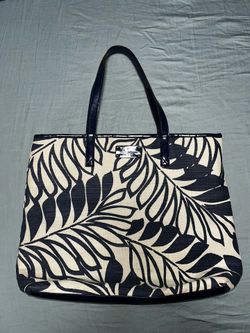 Kate Spade Leaf Print Tote Bag