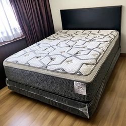 Full Size Mattress 14” Inches Thick Pillow Top. Quality and Comfort,  Available All Sizes. New From Factory. Same Day Delivery