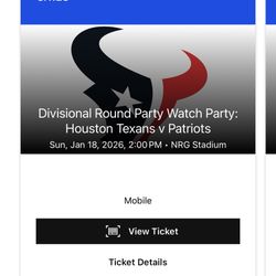 Houston Texans Watch Party 2026