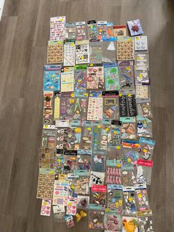 Huge Lot of Scrapbooking Stickers and Embellishments