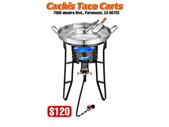 set De Seis Piezas Incluye Comal Base, Quemador De Alta Presión, Escurridor Pala Y Pinza