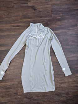 Toxic Long Sleeve Quarter-Zip Mini Dress