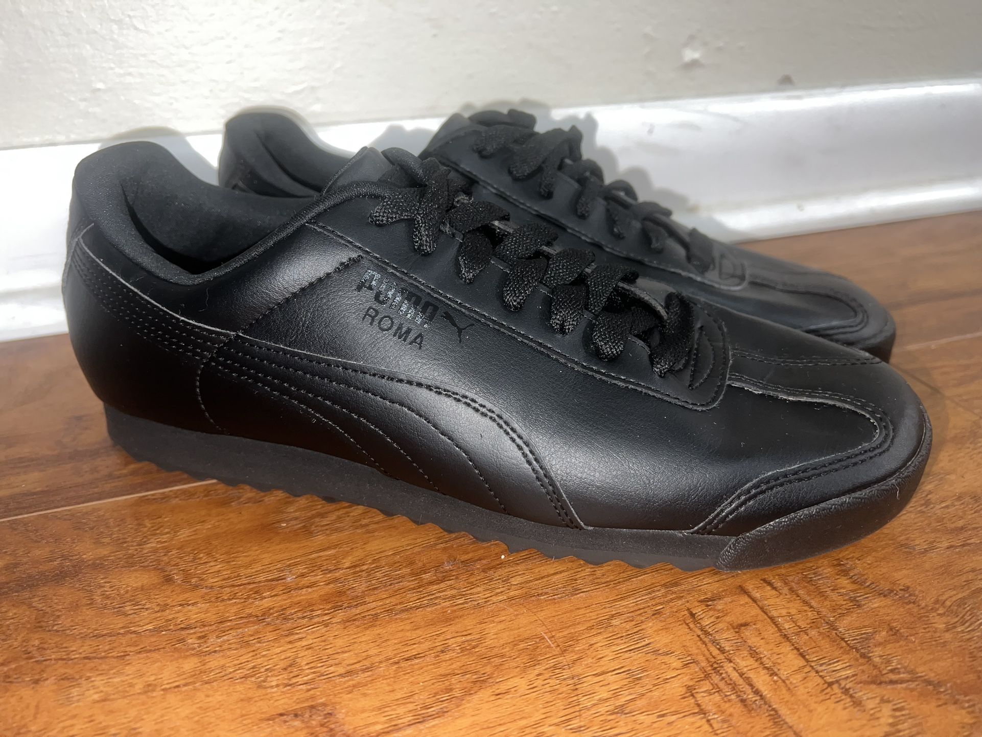 Puma Roma Basic (contact info removed)7 Mens Black Synthetic Lace Up Lifestyle Size: 