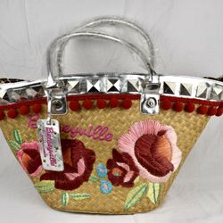 LARGE BETSY JOHNSON "BETSEYVILLE" BEACH, MARKET, TOTE, SHOULDER BAG NWT